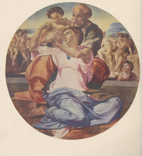 MICHAŁ ANIOŁ. ŚWIĘTA RODZINA. FLORENCJA. GALERIA UFFIZI