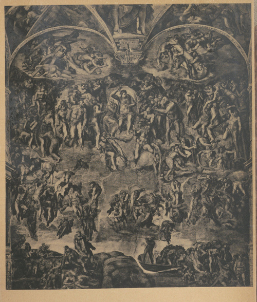 Michał Anioł Buonarotti. Sąd Ostateczny. Kaplica Sykstyńska. 1533 - 1541. Rzym, Watykan