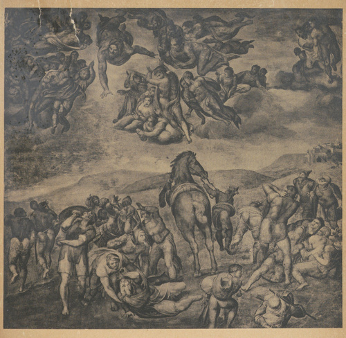 Michał Anioł Buonarrotti. Nawrócenie św. Pawła. Capella Paolina. 1541 - 1542. Rzym, Watykan