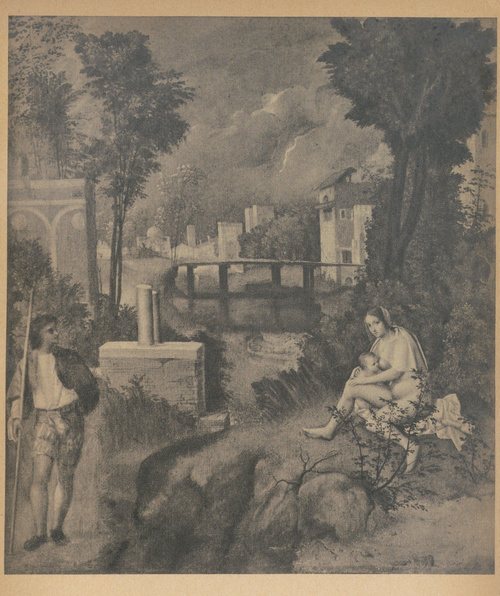 Giorgione. Ok. 1506-1508. Burza, Wenecja, Palazzo Giovanelli