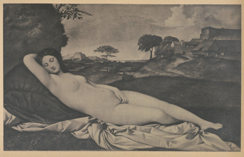 Giorgione. Ok. 1508-1510. Śpiąca Wenus. Drezno, Galeria