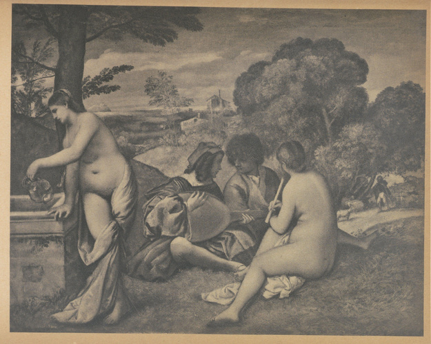 Giorgione. Ok. 1508-1510. Koncert sielski. Paryż, Luwr