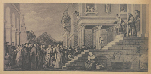 Tycjan. Ok. 1534-1538. Wstąpienie Marii do świątyni. Wenecja, Accademia di Belle Arti