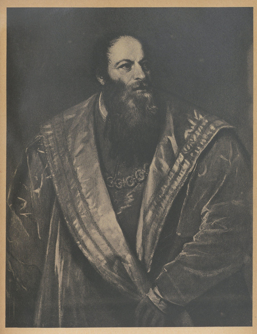Tycjan. 1545. Portret Aretina. Florencja, Galeria Pitti