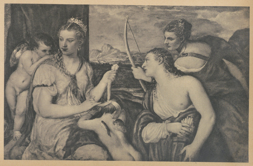 Tycjan, Ok. 1565-1568. Wychowanie Amora. Rzym, Galeria Borghese