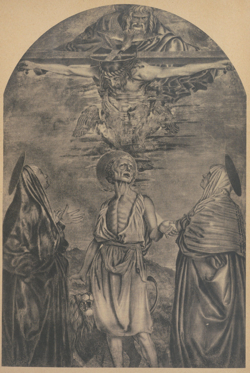 Andrea dal Castagno. Św. Hieronim, św. Trójca i Matka Boska. Ok. 1457. Florencja, kościół S. S. Annunziata