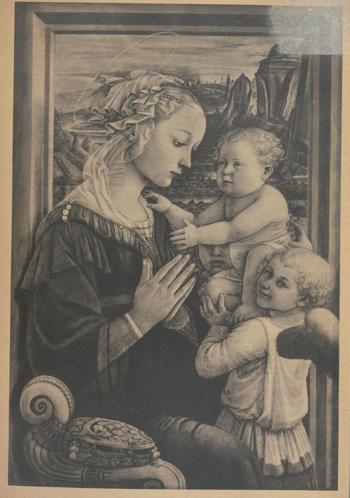 Fra Filippo Lippi. Matka Boska z Dzieciątkiem. 1440-1450. Florencja, Galeria Uffizi