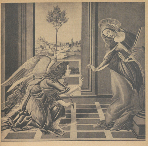 Sandro Botticelli. Zwiastowanie. 1488-1489, Florencja, Galeria Uffizi