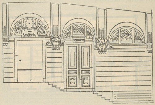 Fig. 9. Przekrój sieni wchodowej.