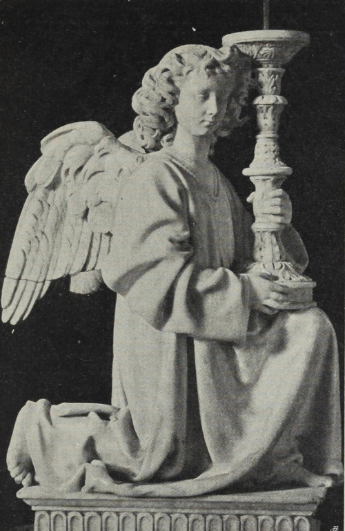Bolonia.S.Domenico. NICCOLO DALL’  ARCA. Anioł z kandelabrem z grobowca św. Do­minika.