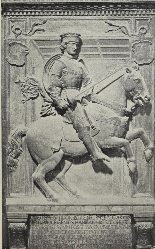 Bolonia. S. Giacomo Maggiore. NICCOLO DALL’ ARCA. Pomnik Hannibala II Bentivoglia.