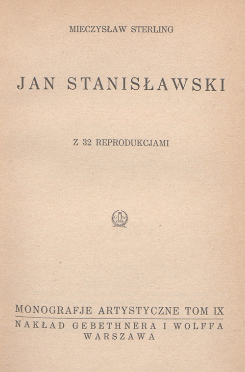 Mieczysław Sterling, Jan Stanisławski