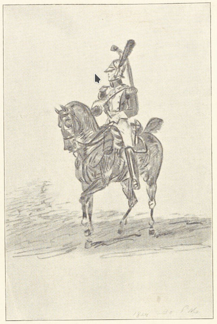 DRAGON FRANCUSKI (akwarela) 1824 (WŁASNOŚĆ p. DOMINIKA ŁEMPICKIEGO)