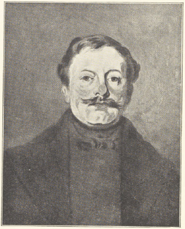 PORTRET MĘSKI (ol. na pł.) 1845-1855 (WŁASNOŚĆ DR-A EMILA MERWINA WE WIEDNIU)