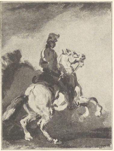 HUZAR AUSTRJACKI (ol. na pł.) 1837- 1840 (WŁASNOŚĆ p. DRA EMILA MERWINA)