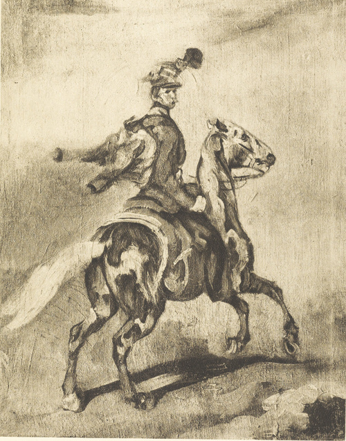 HUZAR AUTRJACKI. Ol. na pł. (1832-1837). Własność p. Dominika Łempickiego.