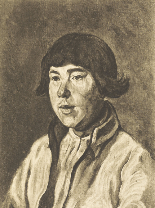 GŁOWA WIEŚNIAKA. Ol. na pł. (1837-1845). Własność p. Dominika Łempickiego.