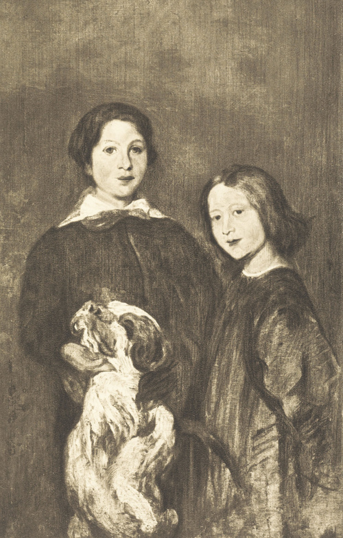 SYNOWIE ARTYSTY STANISŁAW I JULJUSZ. Ol. na pł. (1839-1841). Własność p. Dominika Łempickiego.
