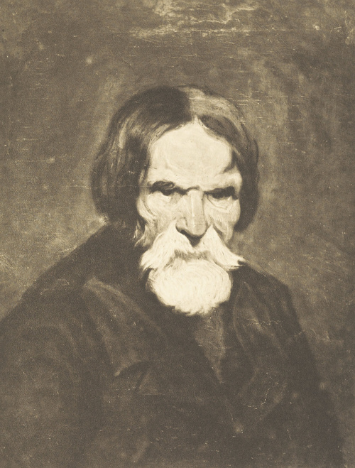 STUDJUM GŁOWY. Ol. na pł. (1845-1855). Własność Muzeum Narodowego w Krakowie.