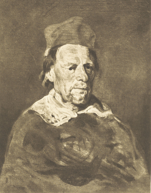 CZŁOWIEK W BIRECIE DUCHOWNEGO. Ol. na pł. (1845-1855). Własność Muzeum Narodowego w Krakowie.