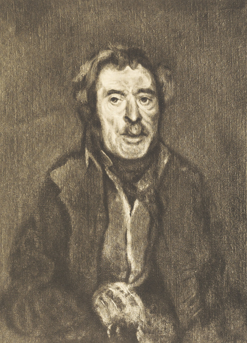 ŻOŁNIERZ W STROJU NAPOLEOŃSKIM. Ol. na pł. (1845-1855). Własność Muzeum Narodowego w Krakowie,