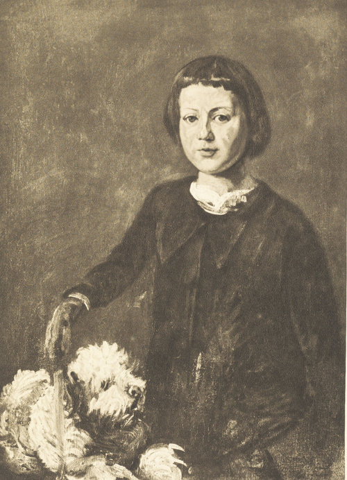 PORTRET SYNA ARTYSTY TADEUSZA. Ol. na pł. (1853-1855). Własność p. Róży Michałowskiej.