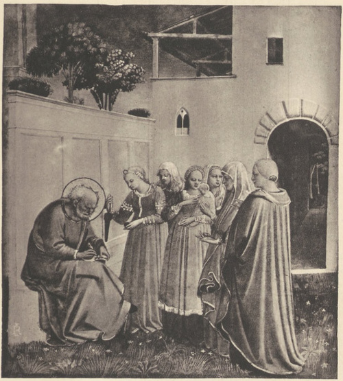 Fra Angelico: Narodziny Ś-go Jana Chrzciciela. (San Marco, Florencja).