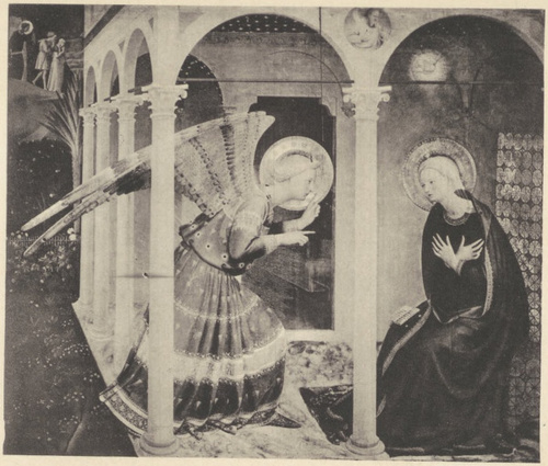 Fra Angelico: Zwiastowanie. (Kościół il Gesù, Kortona.)