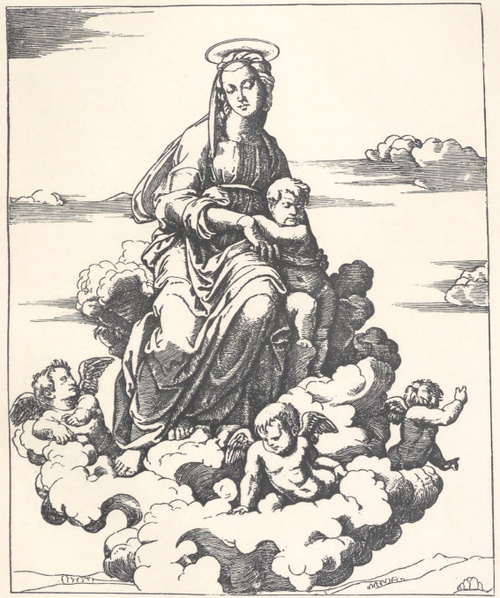 MARC ANTONIO RAIMONDI. MADONNA PODŁUG RAFFAELA
