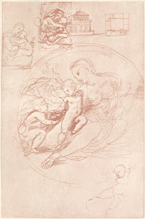 RAFFAEL SANZIO. STUDYUM DO MADONNY ALBA