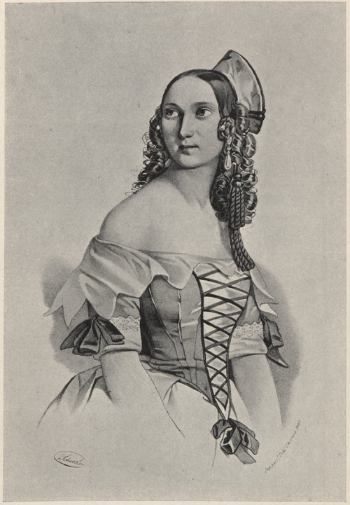 M-lle Joséphine Daszkiewicz (25X16 cm.) Litografja C. Pohl. Rys. Schertle.