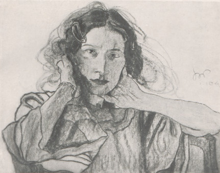 PORTRET IRENY SOLSKIEJ (pastel) 1904 PORTRAIT DE MME IRENE SOLSKA (pastel) 1904