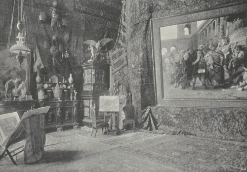 PRACOWNIA SIEMIRADZKIEGO W RZYMIE. W R. 1896