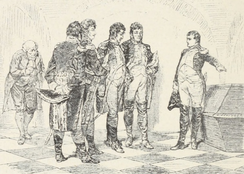 Napoleon wobec grobowca Fryderyka Wielkiego.