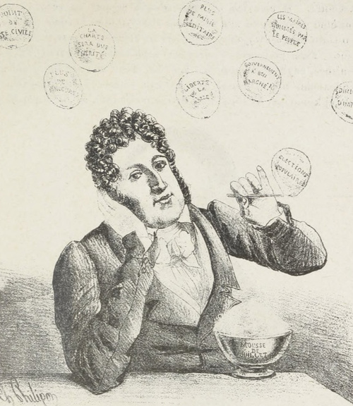 Karykatura na Ludwika Filipa 1830 roku.