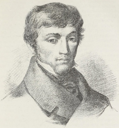 Adam Mickiewicz. Według akwareli Wańkowicza z 1823-go roku