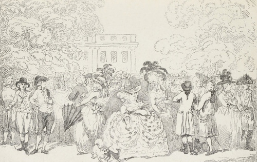 Mody w Anglii w r. 1781.