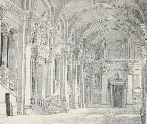 Sala “des pas perdus” w Pałacu Sprawiedliwości w Paryżu