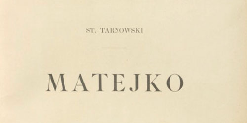 Stanisław Tarnowski, Matejko