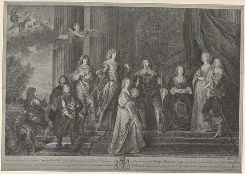 Filip Herbert Hr. Pembroke z rodziną. Portret Van Dycka z r. 1635 w zamku Wilton-House, według ryciny B. Barona z r. 1740.