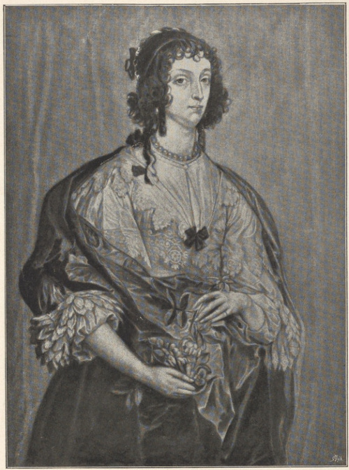 Franciszka Howard Księżna Richmond. Portret Van Dycka około r. 1632, według mezzo-tinty Jana Van der Bruggen z r. 1682.