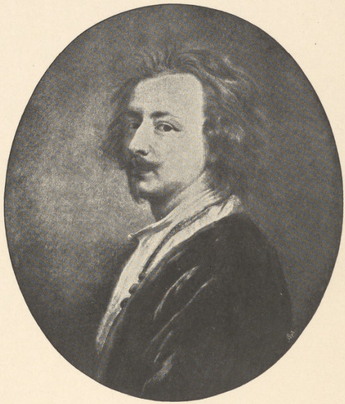 Antoni Van Dyck. 1699-1641. Portret własny w galeryi Luwru.
