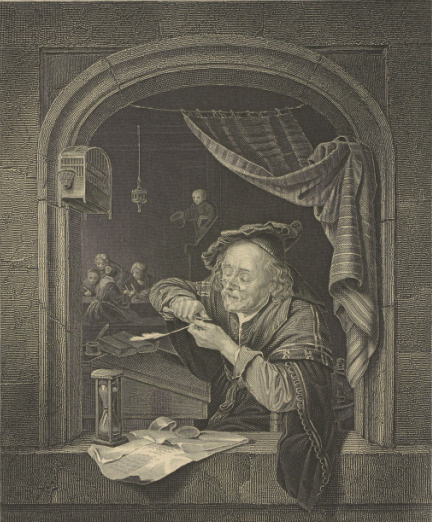 The writing Master.