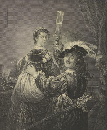 Rembrandt z żoną