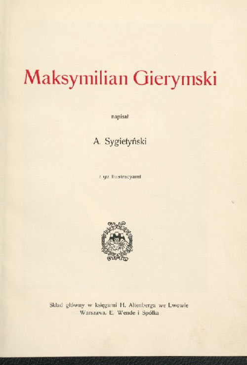 Antoni Sygietyński, Maksymilian Gierymski - twórczość