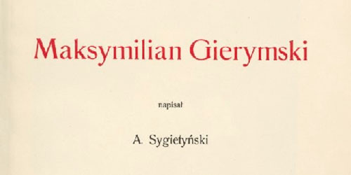 Antoni Sygietyński, Maksymilian Gierymski - twórczość