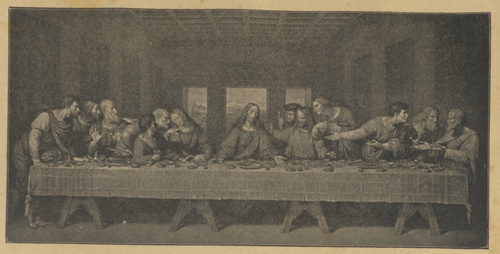Leonardo da Vinci: Wieczerza Pańska. (Klisza E. A. Seemanna z Lipska)