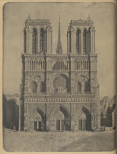 Zachodnia fasada kościoła Notre Dame w Paryżu