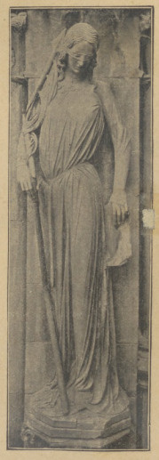 Synagoga. Rzeźba z katedry w Strasburgu