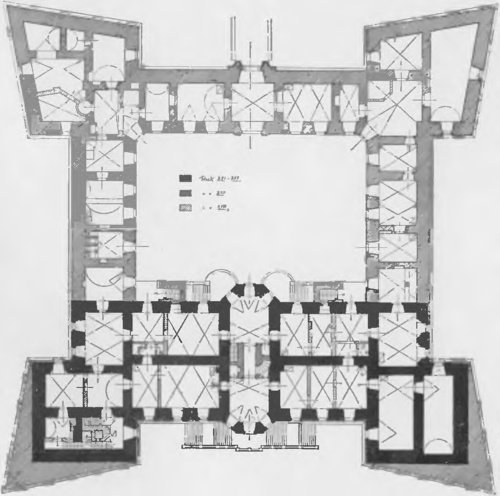 ZAMEK W PODHORCACH. Plan parteru.